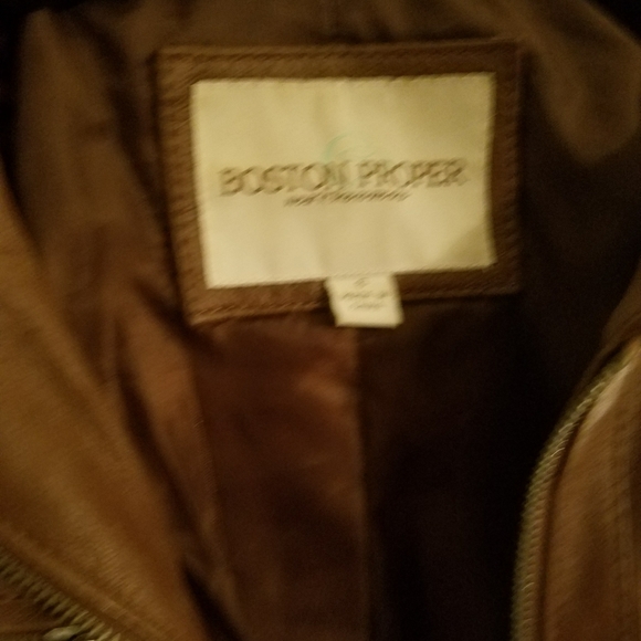 Boston Proper leather jacket - Picture 3 of 3